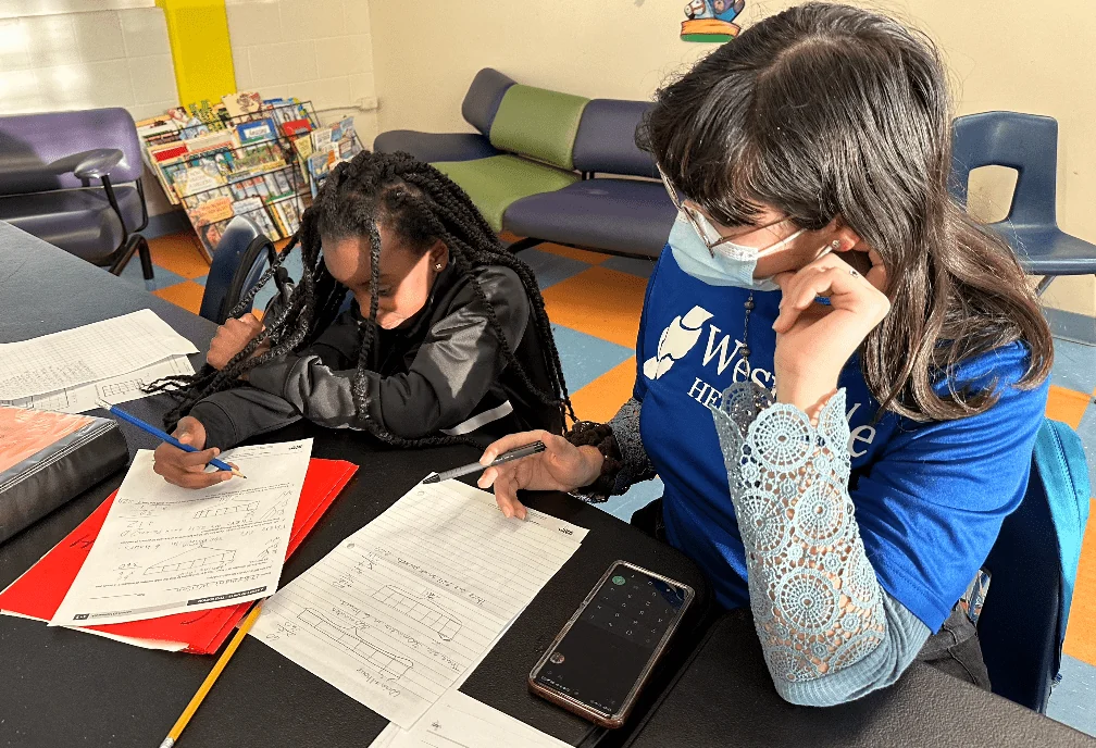 West Side Helping Hand students enrolled in the after-school program